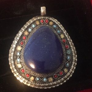 Pendant large Blue Lapis. NWOT. Limited pieces
